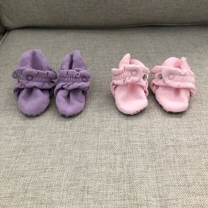 New Zutano organic cotton gripper booties